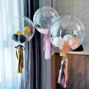 GLOBO BOBO BURBUJA TRANSPARENTE PARA DECORAR - Imagen 2