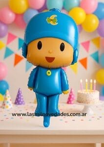 GLOBO x 1 "POCOYO" 15 pulgadas 40 cms aprox - Imagen 1