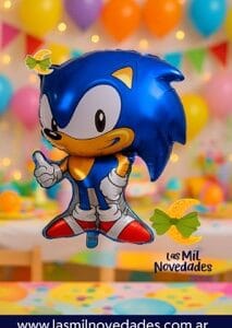 GLOBO x 1 "SONIC" 15 pulgadas 40 cms aprox - Imagen 1