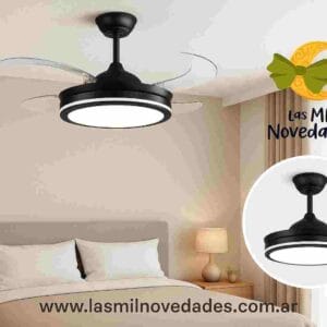 VENTI VENTILADOR **RETRACTIL** DE TECHO CON LUZ 3 FUNCIONES ORYX - Imagen 4