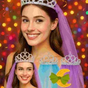 VINCHA CORONA ***CON VELO*** - Imagen 1