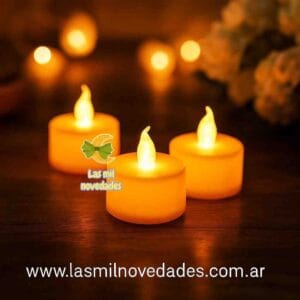 VELA VELITA *"LED"* BLANCA, AMARILLA o MULTICOLOR
