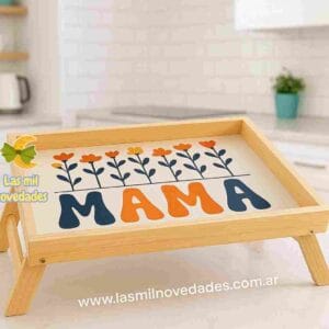 BANDEJAS DESAYUNO "CON PATAS" Y LAMINA ESTAMPA  36*23 cms variedad de diseños