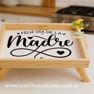BANDEJAS DESAYUNO "CON PATAS" Y LAMINA ESTAMPA 36*23 cms variedad de diseños - Imagen 4