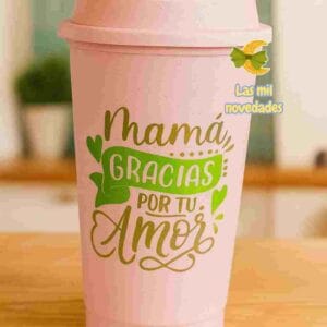 VASO KING termico tapa rosca "DIA DE LA MADRE"