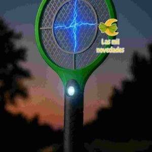 RAQUETA USB MATA MOSCAS Y MOSQUITOS CON LINTERNA INCLUIDA