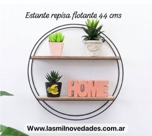 ESTANTE REPISA FLOTANTE CIRCULAR 44 cms DECO LAS MIL NOVEDADES