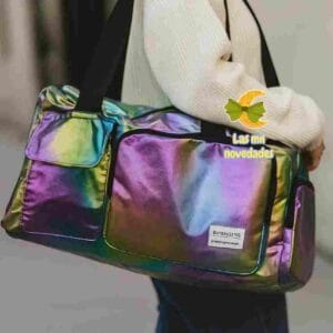 BOLSO DE VIAJE HOLOGRAMADO A1163-10 variedad de colores
