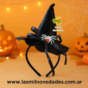 VINCHA SOMBRERO DE BRUJA