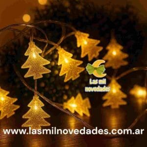 GUIRNALDA LED ARBOLITO "COLOR *B CALIDO*" 3 MTS A PILAS (no incluidas)