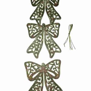 ADORNO MOÑO "COLGANTE LABRADO" NAVIDEÑO x 3 item 185-23-9