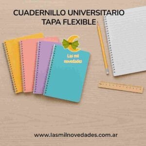 CUADERNILLO **¨TAPA FLEXIBLE¨ UNIVERSITARIO¨** Ray o Cuadr x 80 hjs