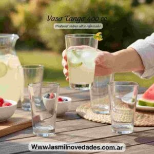 VASO **TANGO** VIDRIO REFORZ 400 cc DURAX - Imagen 1
