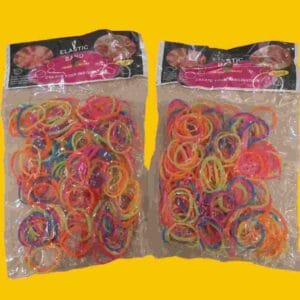 GOMITAS CON AGUJA PARA CREAR PULSERAS ¨**EN BOLSITA**¨