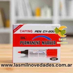 MARCADOR FIBRON PERMANENTE "ROJO" CY-200 XUANCAI PENCIL MAKING - Imagen 1