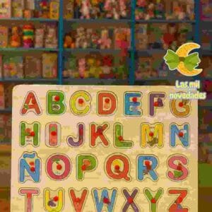 ABECEDARIO DIDACTICO MADERA variedad de colores - Imagen 1