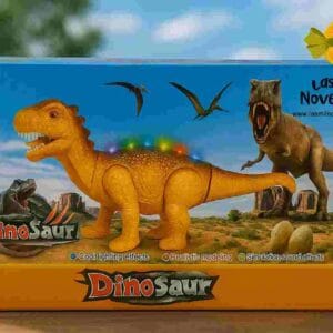 DINO DINOSAURIO ***CAMINANTE*** en caja a pilas