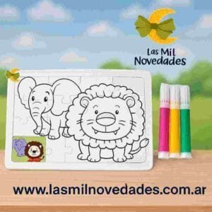 ROMPECABEZAS CON LAMINA PARA PINTAR variedad de diseños - Imagen 1