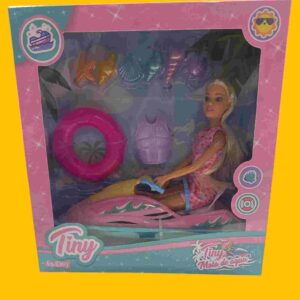 MUÑECA TINY CON SU MOTO DE AGUA - Imagen 1