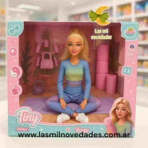 MUÑECA TINY PROFE DE YOGA - Imagen 1