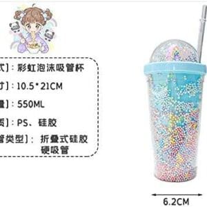 VASO ACRILICO TERMICO ***KAWAI*** SHINE CON SORBETE variedad de diseños - Imagen 3