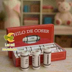 HILO DE COSER BLANCO x12 unidades-RAIA- - Imagen 1