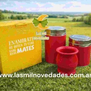 SET DE MATE DELUX EN CAJA variedad de diseños - Imagen 4