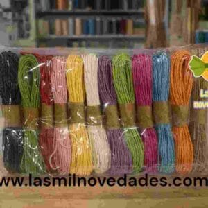 HILO SISAL ovillo x 1 variedad de colores.