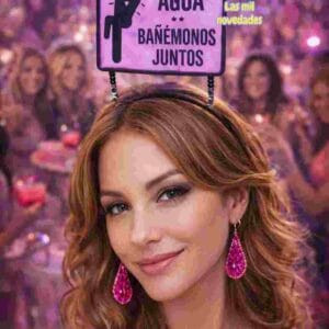 VINCHA ¨AHORRA AGUA BAÑEMONOS JUNTOS¨