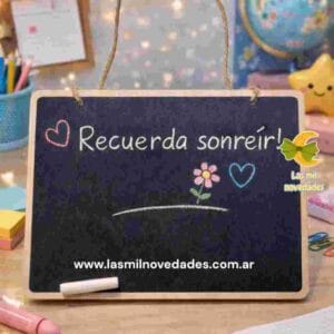 PIZARRA PIZARRITA NEGRA COLGANTE 20 x 20 cms aprox