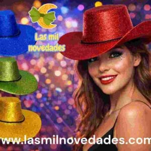 SOMBRERO GIBREADO **COWBOY** PLAST - Imagen 1