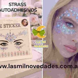 PLANCHA x 1 sticker STRASS ESTRASS autoadhesivos variedad de diseños