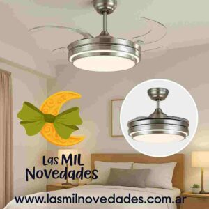 VENTI  VENTILADOR **RETRACTIL** DE TECHO CON LUZ 3 FUNCIONES ORYX - Imagen 3