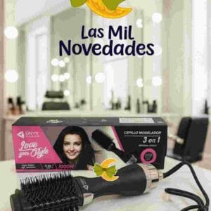 CEPILLO MODELADOR Y SECADOR 3 EN 1 ORYX