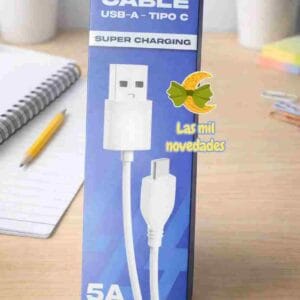 CABLE USB FICHA C SUPER CHARGING MOD 142 - Imagen 1