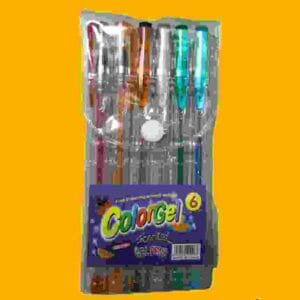 LAPICERA GEL BRILLITO x 6 COLORGEL - Imagen 1