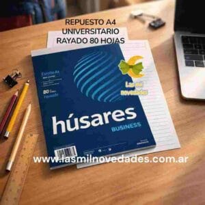 REPUESTO A4 x 80 hojas **UNIVERSITARIO** RAYADO HUSARES