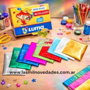 PAPEL GLACE METALIZADO