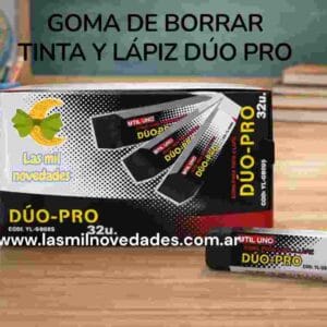 GOMA DE BORRAR TINTA Y LAPIZ DUO PRO - Imagen 1