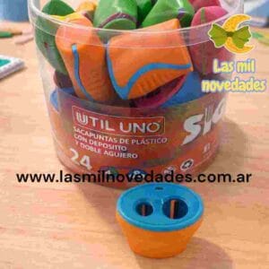 SACAPUNTAS "SIGMA" DOBLE CON DEPOSITO UU