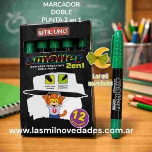 FIBRA MARCADOR **DOBLE PUNTA 2 EN 1** UU variedad de colores - Imagen 2