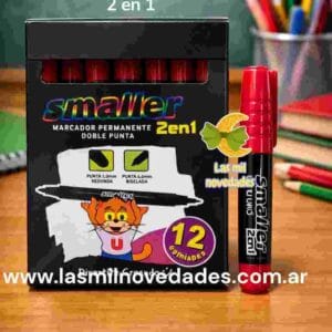 FIBRA MARCADOR **DOBLE PUNTA 2 EN 1** UU variedad de colores - Imagen 4