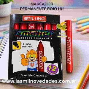 MARCADOR FIBRON PERMANENTE "ROJO" UU