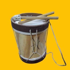 BOMBO INFANTIL 26cm DE ALTO incluye palillos - Imagen 1