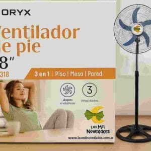 VENTILADOR ORYX 18"  3 en 1 METALICO
