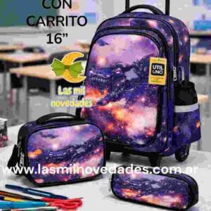 LIQUIDACION MOCHILA CON CARRO 16" Y 18" - Imagen 2