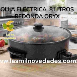 OLLA ELECTRICA 8 LITROS REDONDA ORYX - Imagen 1