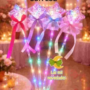 VARA **COTILLON** CON LUZ VARIEDAD DE FORMAS - Imagen 1