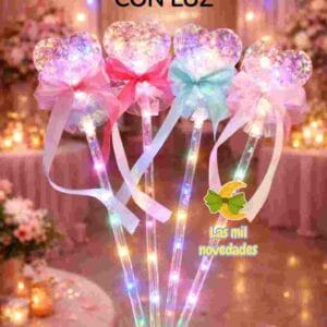 VARA **COTILLON** CON LUZ VARIEDAD DE FORMAS - Imagen 2