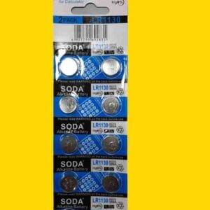 PILA LR1130 (AG10 y 389A) BLISTER con 10 UNIDADES - Imagen 1